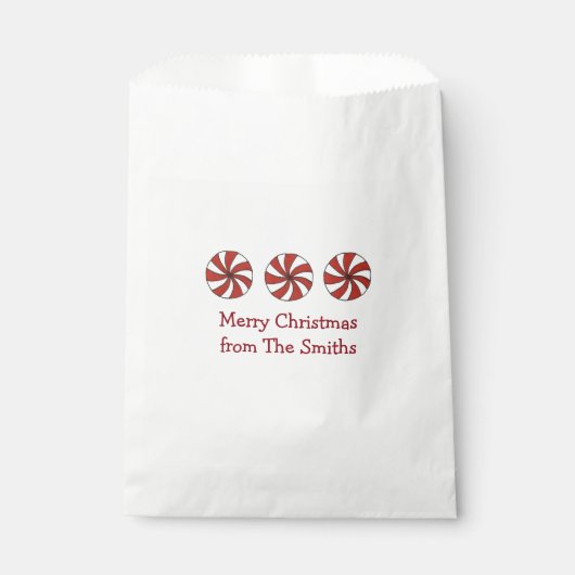 Speciaal Snoep voor kerstmis met pretentieuze kers Bedankzakje (Voorkant)