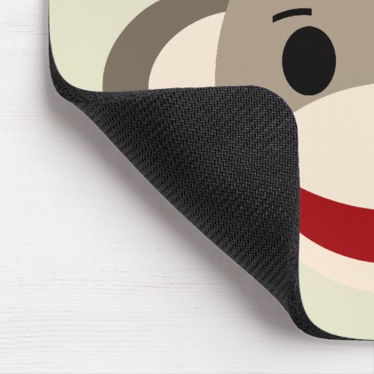 Speciaal Sock Monkey Mousepad voor kinderen Muismat (Hoek)