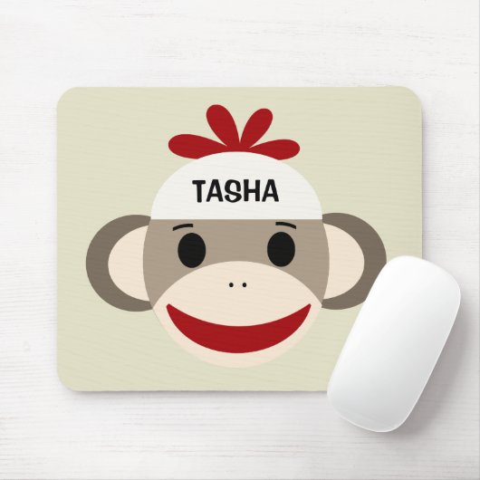 Speciaal Sock Monkey Mousepad voor kinderen Muismat (Met muis)