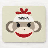 Speciaal Sock Monkey Mousepad voor kinderen Muismat (Voorkant)