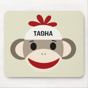 Speciaal Sock Monkey Mousepad voor kinderen Muismat