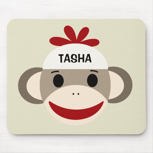 Speciaal Sock Monkey Mousepad voor kinderen Muismat (Voorkant)
