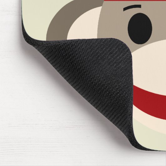 Speciaal Sock Monkey Mousepad voor kinderen Muismat (Hoek)