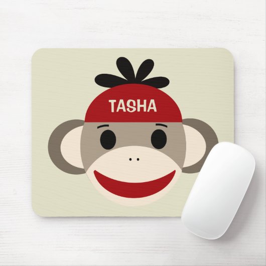 Speciaal Sock Monkey Mousepad voor kinderen Muismat (Met muis)