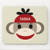 Speciaal Sock Monkey Mousepad voor kinderen Muismat (Voorkant)