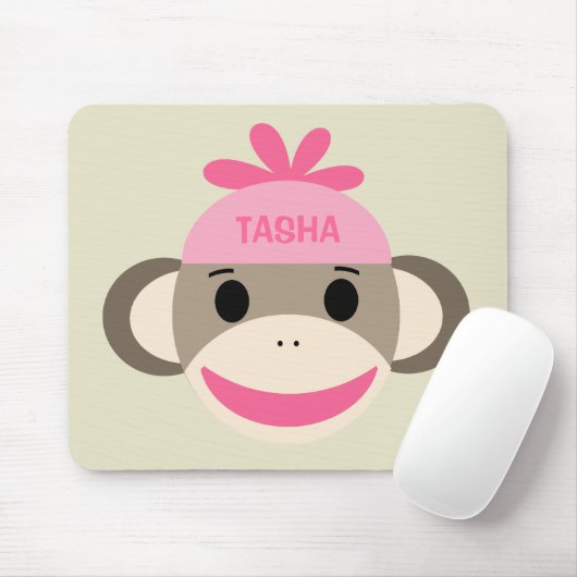 Speciaal Sock Monkey Mousepad voor kinderen Muismat (Met muis)