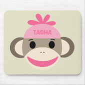 Speciaal Sock Monkey Mousepad voor kinderen Muismat (Voorkant)