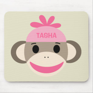 Speciaal Sock Monkey Mousepad voor kinderen Muismat