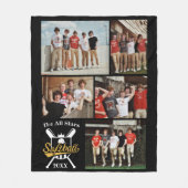 Speciaal Softball-fotocollage - team # Fleece Deken (Voorkant)