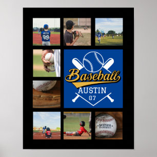 Speciaal Softball-fotocollage - team # Poster