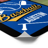 Speciaal Softball-fotocollage - team # Poster (Hoek)