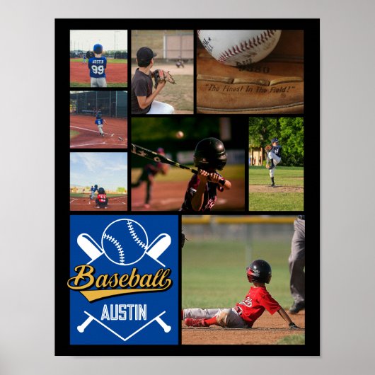 Speciaal Softball-fotocollage - team # Poster (Voorkant)