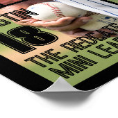 Speciaal Softball-fotocollage - team # Poster (Hoek)