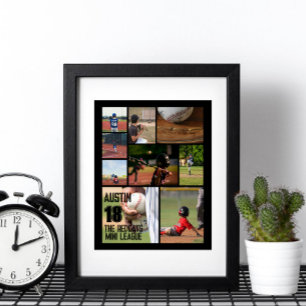 Speciaal Softball-fotocollage - team # Poster