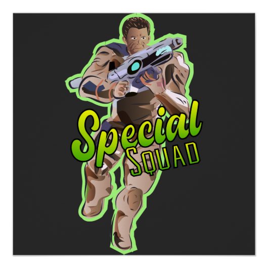 Speciaal Squad eSport Teamteken Perfect Poster (Voorkant)