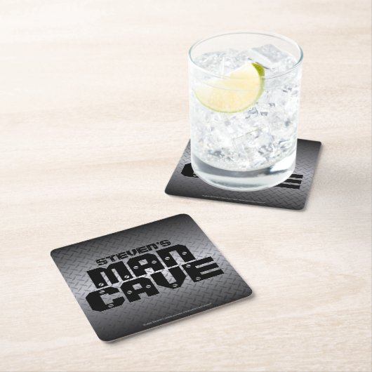 Speciaal staal Bord Man Cave Kartonnen Onderzetters (Insitu)