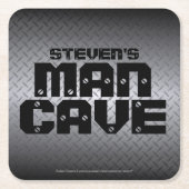 Speciaal staal Bord Man Cave Kartonnen Onderzetters (Voorkant)