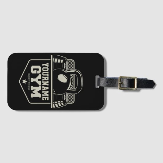 Speciaal startpunt GYM Kettlebell Fitness Trainer Bagagelabel (Voorkant (horizontaal))