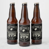 Speciaal startpunt GYM Kettlebell Fitness Trainer Bier Etiket (Flessen)