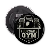 Speciaal startpunt GYM Kettlebell Fitness Trainer Button Flesopener (Voorkant)