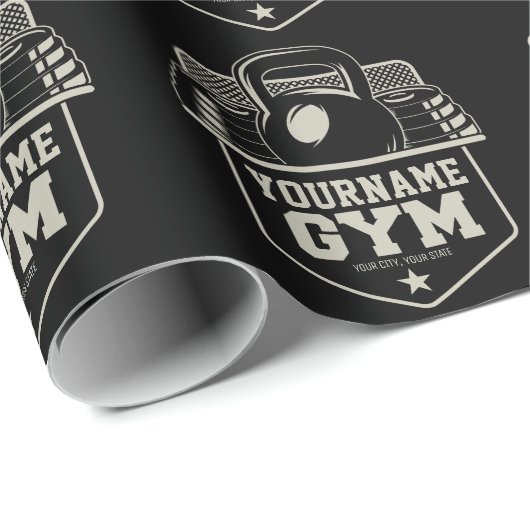 Speciaal startpunt GYM Kettlebell Fitness Trainer Cadeaupapier (Rol Hoek)