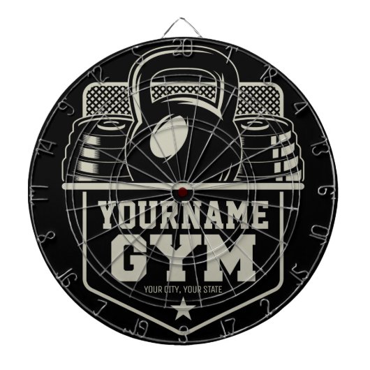 Speciaal startpunt GYM Kettlebell Fitness Trainer Dartbord (Voorkant)