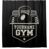 Speciaal startpunt GYM Kettlebell Fitness Trainer Douchegordijn (Voorkant)