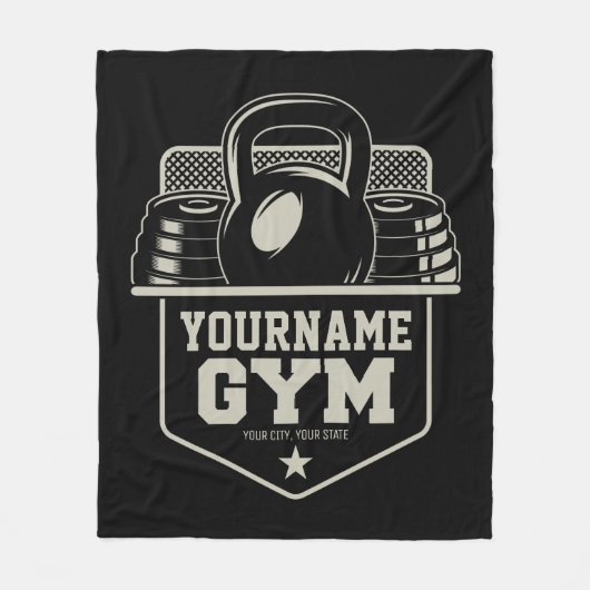 Speciaal startpunt GYM Kettlebell Fitness Trainer Fleece Deken (Voorkant)