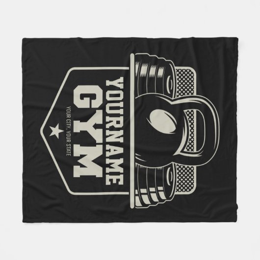 Speciaal startpunt GYM Kettlebell Fitness Trainer Fleece Deken (Voorkant (Horizontaal))