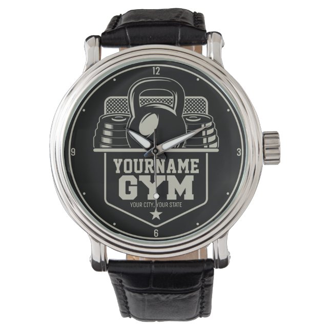Speciaal startpunt GYM Kettlebell Fitness Trainer Horloge (Voorkant)