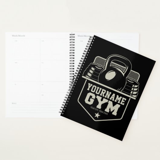 Speciaal startpunt GYM Kettlebell Fitness Trainer Planner
