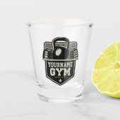 Speciaal startpunt GYM Kettlebell Fitness Trainer Shot Glas (Voorkant)