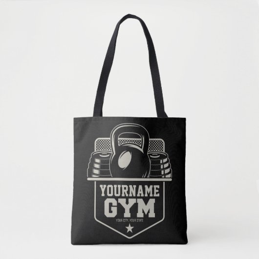Speciaal startpunt GYM Kettlebell Fitness Trainer Tote Bag (Voorkant)