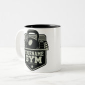 Speciaal startpunt GYM Kettlebell Fitness Trainer Tweekleurige Koffiemok (Voorkant links)