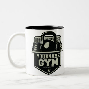 Speciaal startpunt GYM Kettlebell Fitness Trainer Tweekleurige Koffiemok