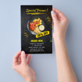 Speciaal Steak House Restaurant Voedsel Flyer (Hand)