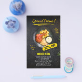 Speciaal Steak House Restaurant Voedsel Flyer (Enkel)