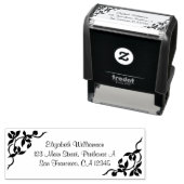 Speciaal stempel met bloemen en bladeren (In situ)