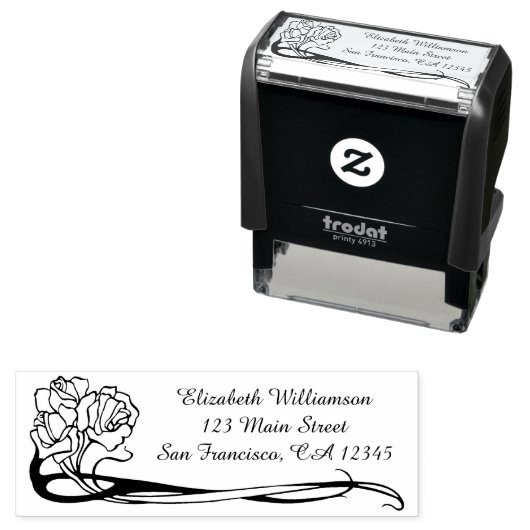 Speciaal stempel met Rozen in de tuin (In situ)