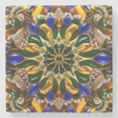 Speciaal stenen onderzetter met Brazilië Kleuren (Voorkant)