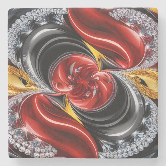 Speciaal stenen onderzetter met Duitse kleuren (Voorkant)