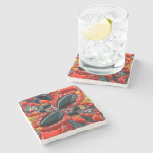 Speciaal stenen onderzetter met Duitsland Kleuren (Zijkant)