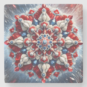 Speciaal stenen onderzetter met Noorse kleuren