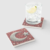 Speciaal stenen onderzetter met Turkse kleuren (Zijkant)