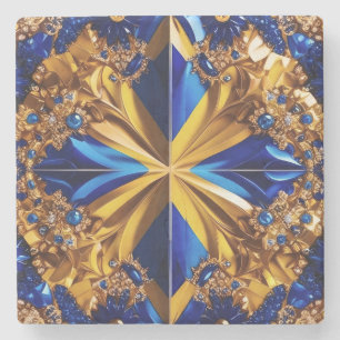 Speciaal stenen onderzetter met Zweden Kleuren