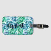 Speciaal stijlvol tropisch bagagelabel (Voorkant (horizontaal))