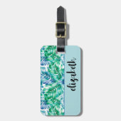 Speciaal stijlvol tropisch bagagelabel (Voorkant verticaal)