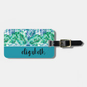 Speciaal stijlvol tropisch Bagagelabel (Voorkant horizontaal)