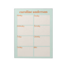 Speciaal stijlvol weekblad in Aqua Mint