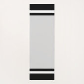 Speciaal Striped Black & White op grijs Yogamat (Achterkant)